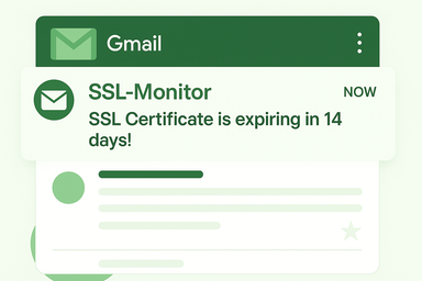 SSL certificate expiry notification